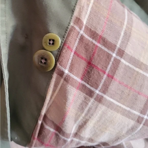 L.L. Bean Women's Barn Jacket-Barn Coat Green with Brown Collar sz1X NWT - Picture 9 of 9